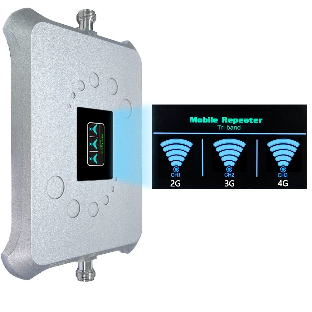 3 Band Signal Booster Amplifier 850/1900/1700Mhz Signal Repeater Booster 2G 3G 4G for North and South America